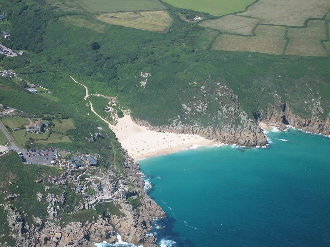 Porthcurno Beach - Main view