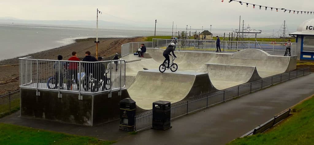 Largs Skatepark - Main view