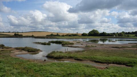 The Christopher Cadbury Wetland Reserve at Upton Warren - Main view