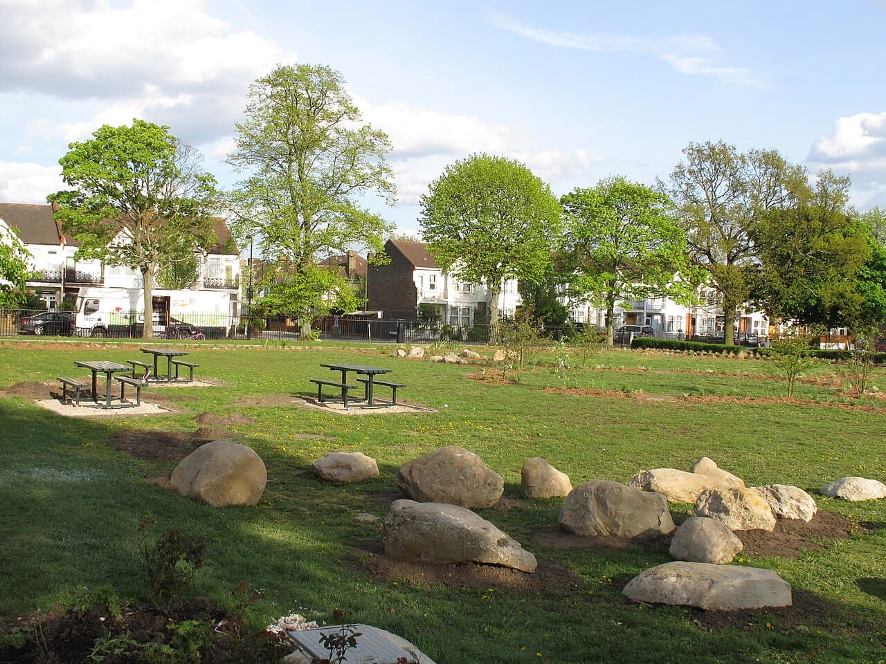 North Acton Playing Fields - Main view
