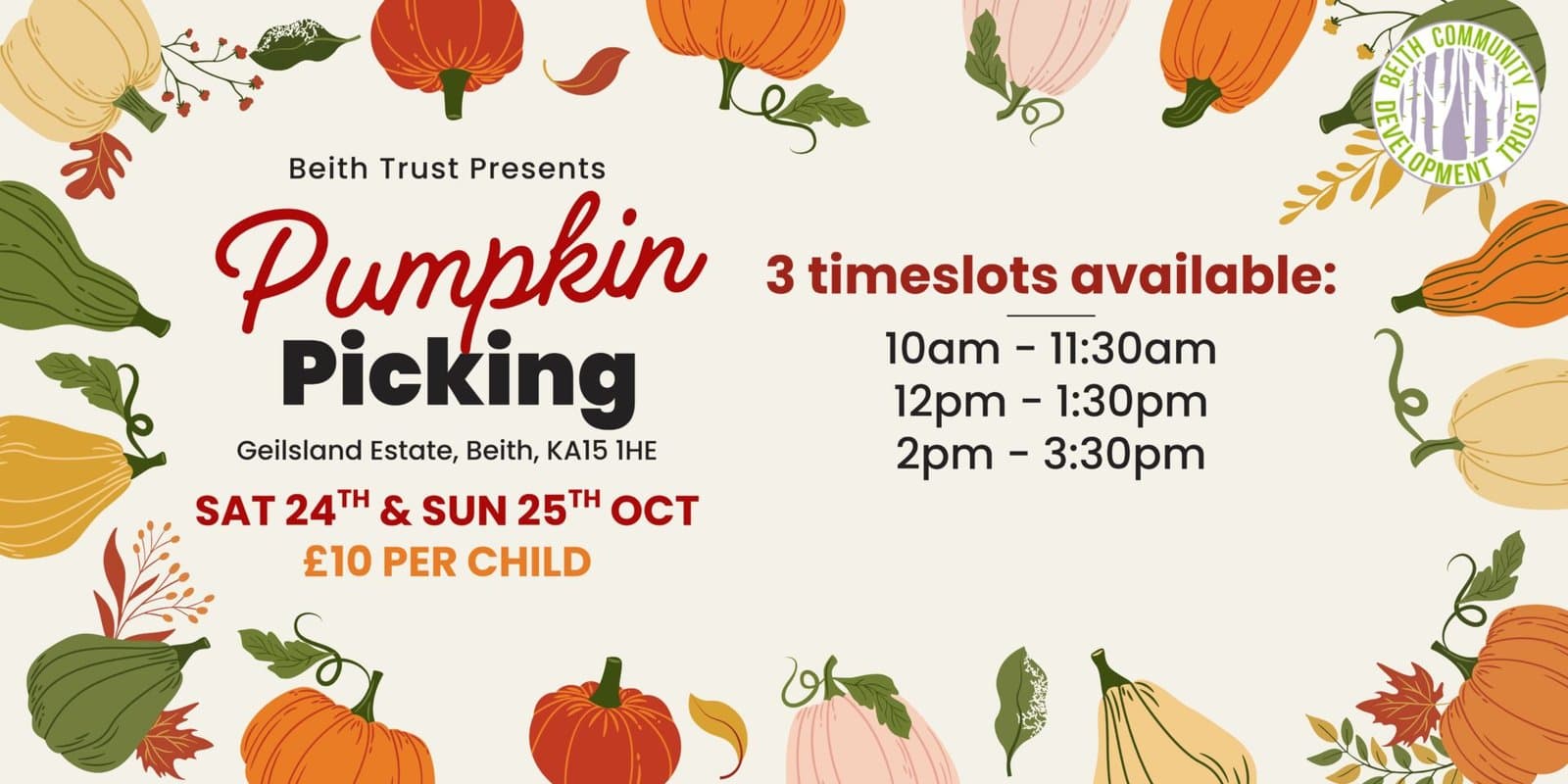 Pumpkin Picking at Geilsland Estate – Sunday