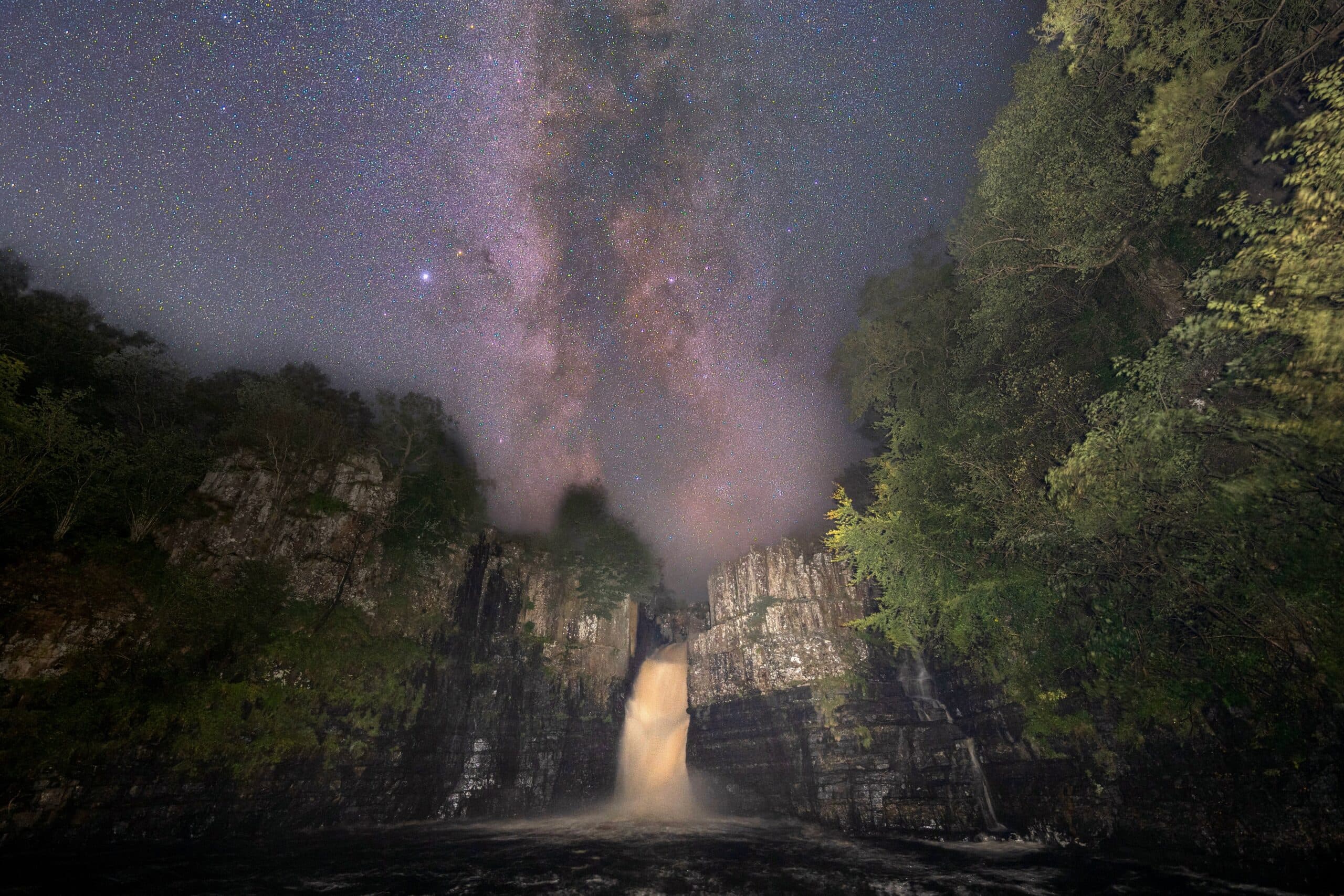 Family Stargazing at High Force