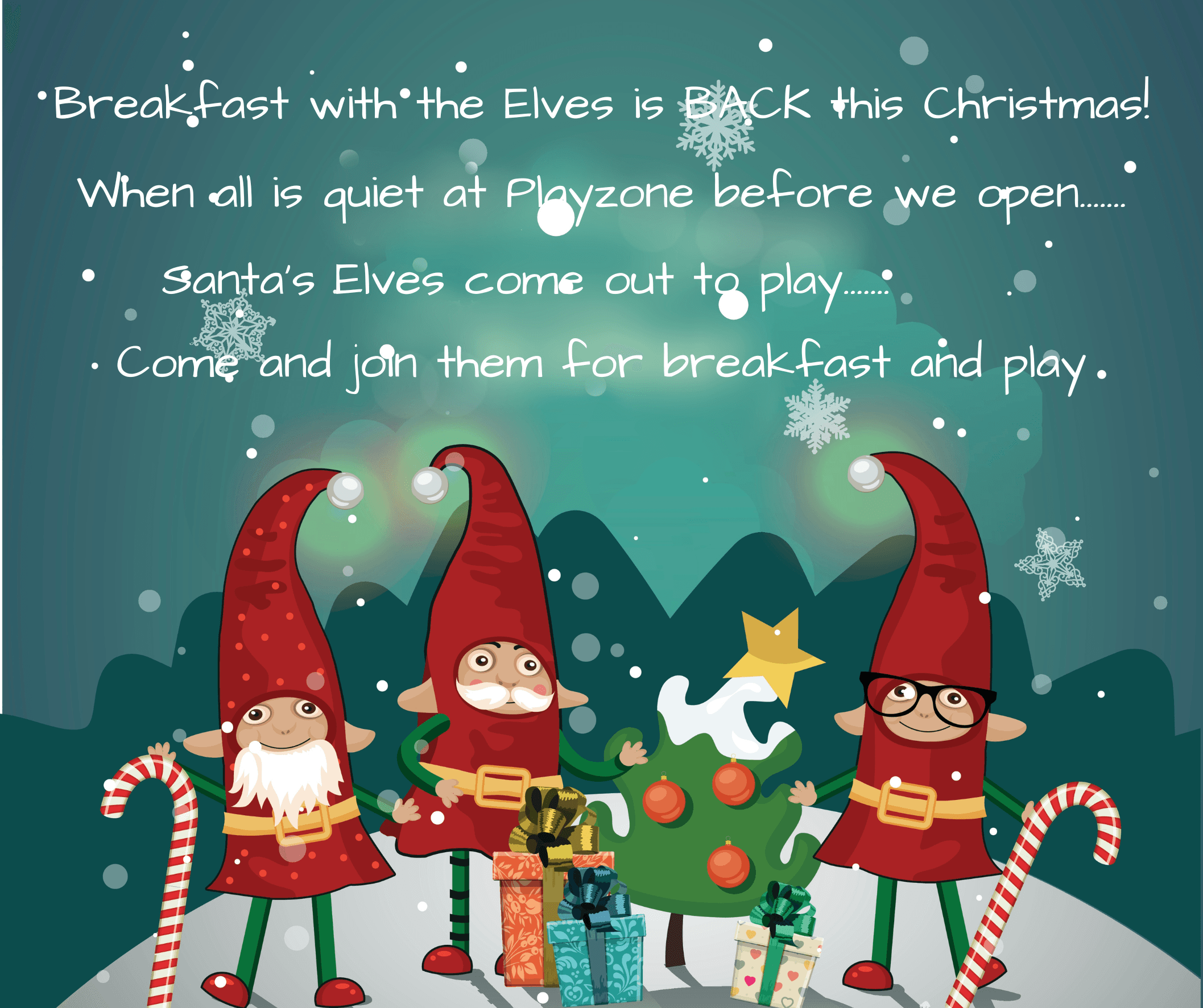 Breakfast With The Elves at Playzone Swansea