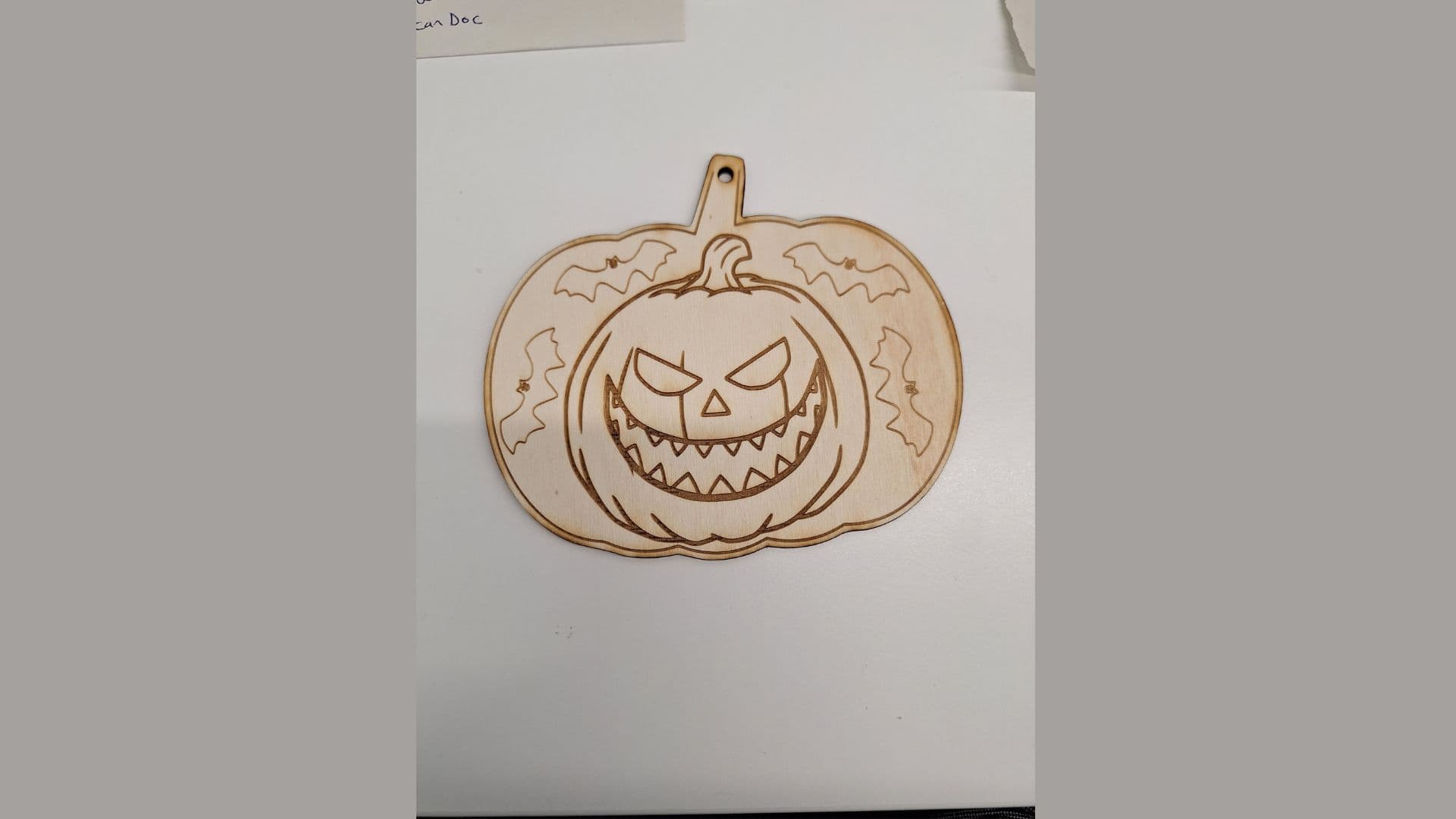 Create your own pumpkin door hanger