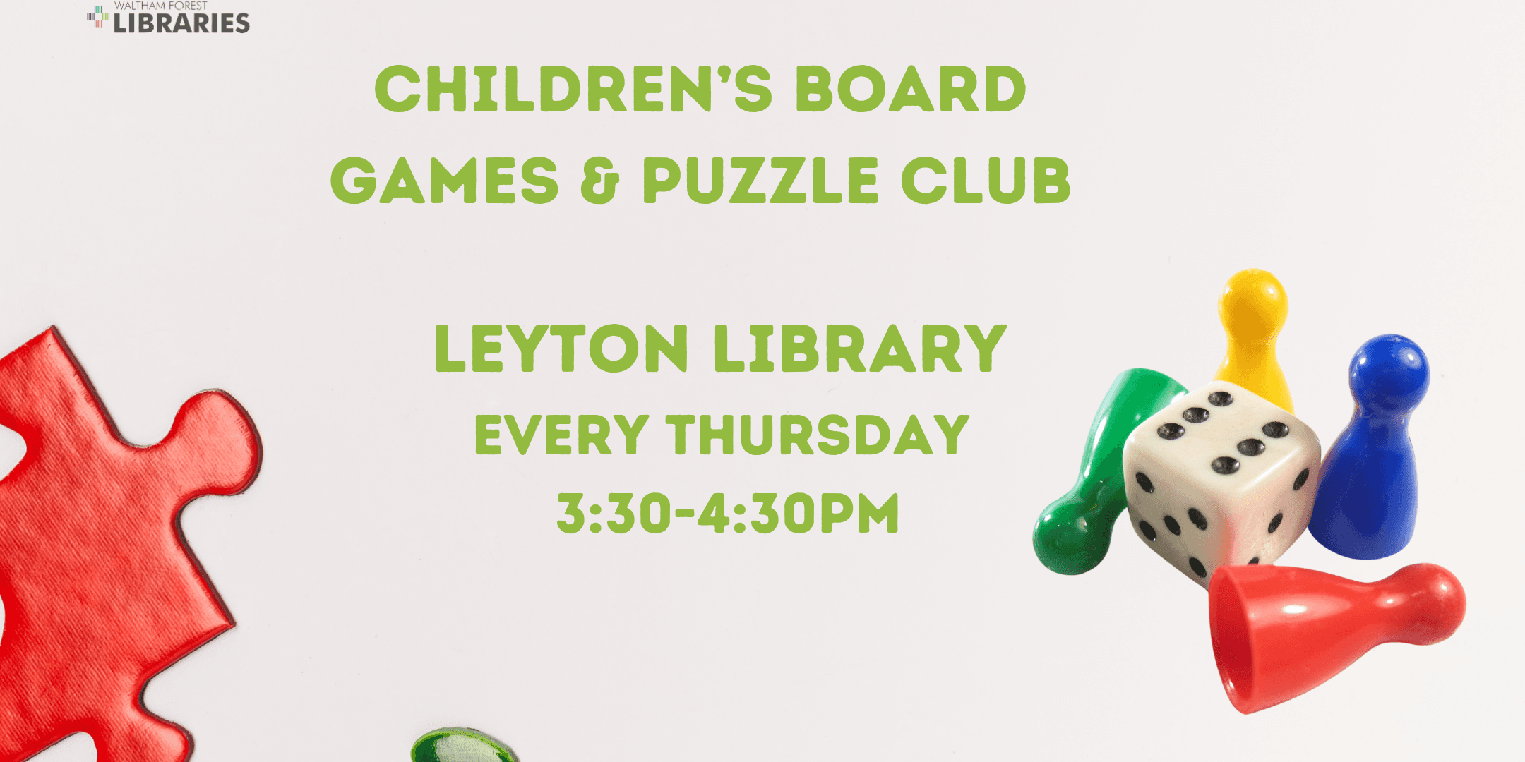 Children's Board Games & Puzzle Club @ Leyton Library