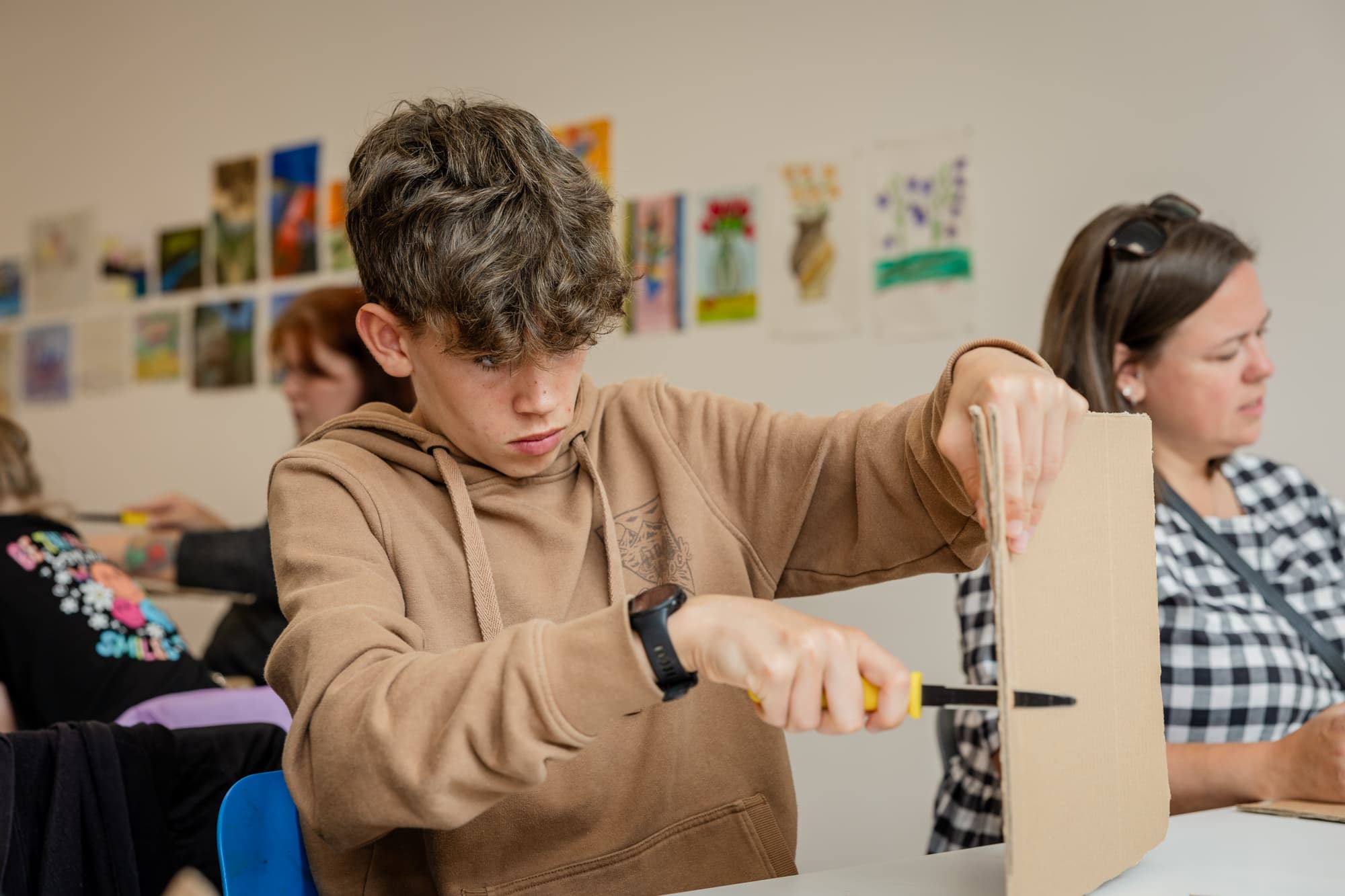 October Half Term – Cardboard Memory Houses