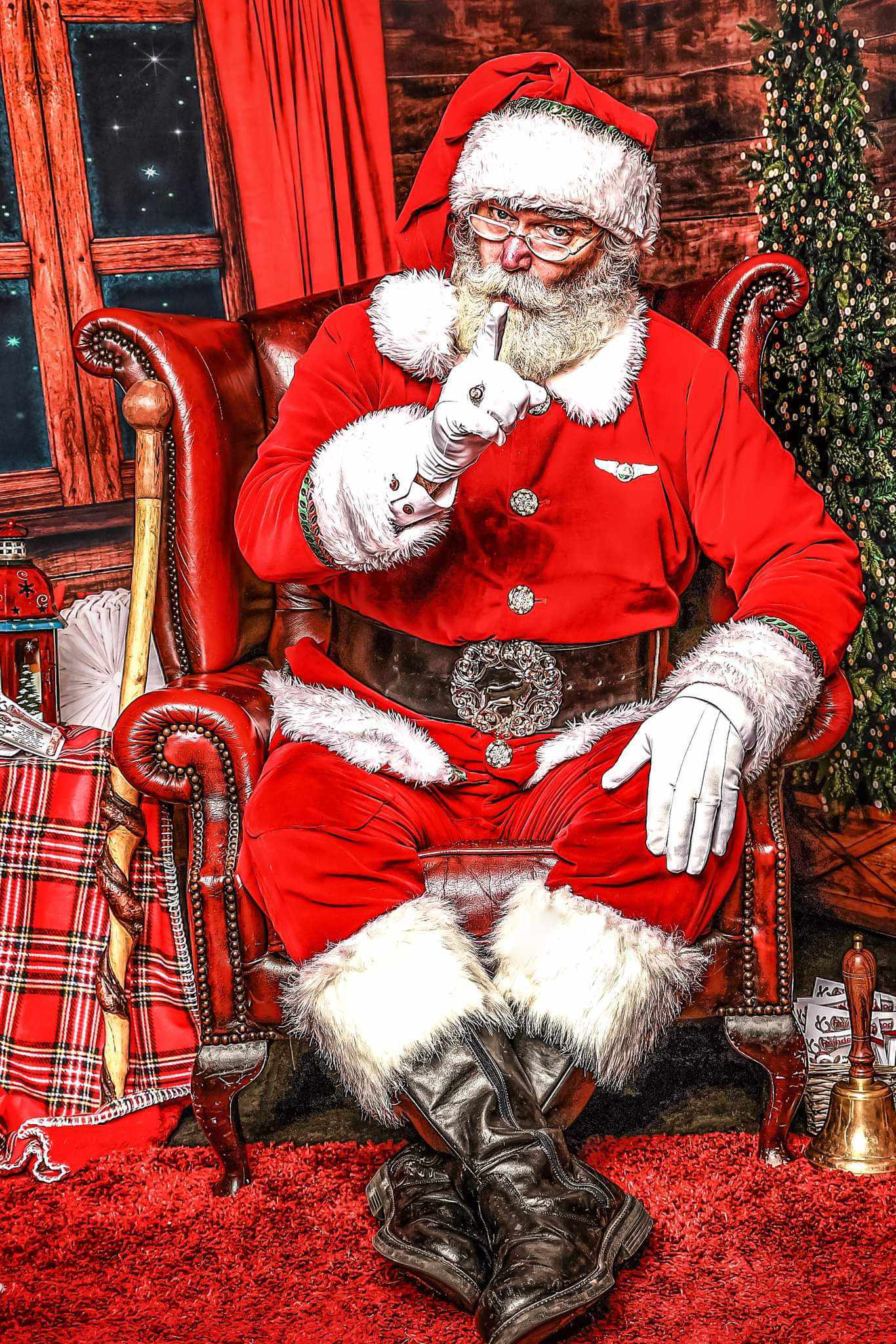 Santa Ste Visits Clart About Sensory Cafe
