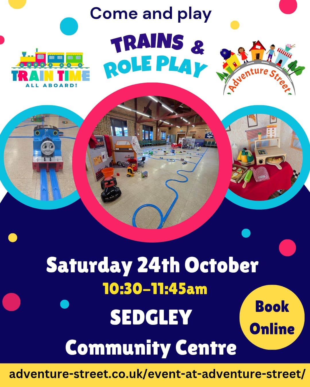 Adventure Street on the Go & Train Time at Sedgley Community Centre