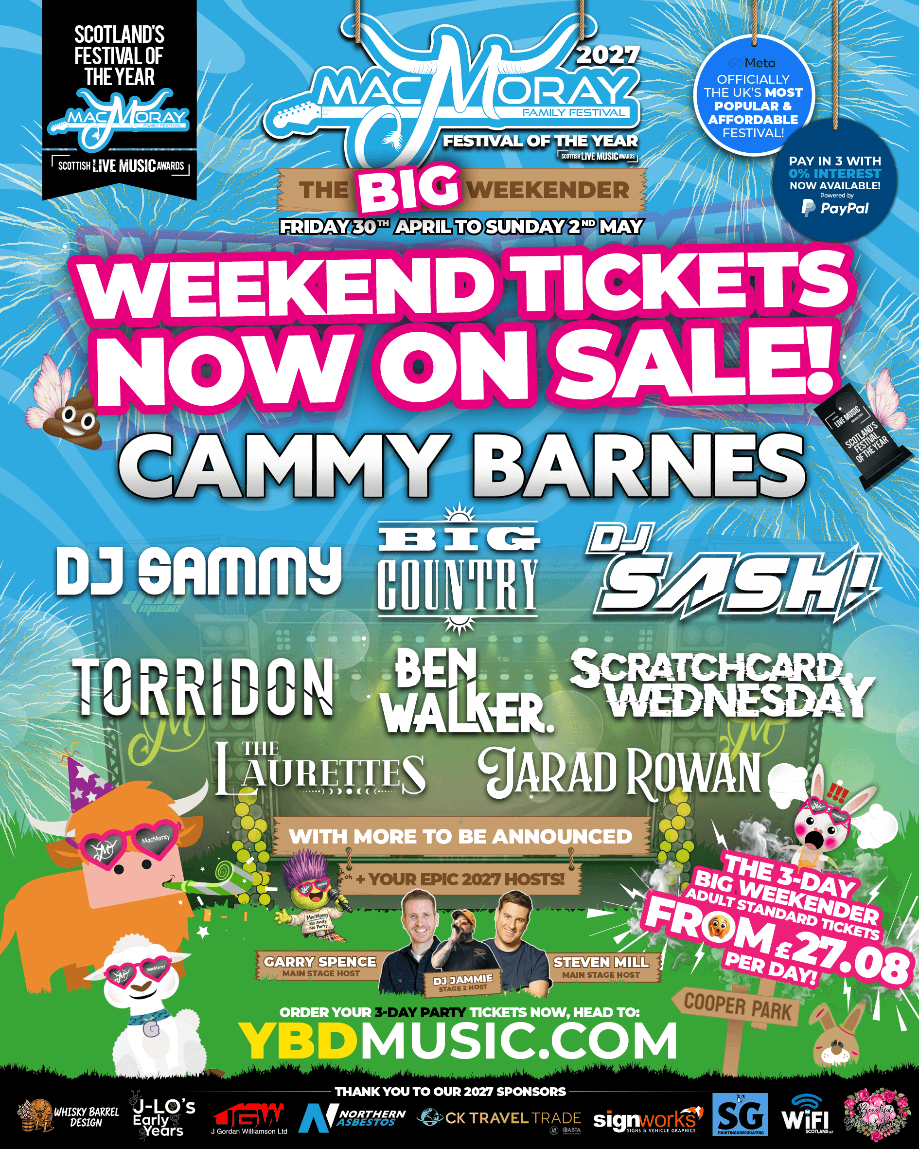 MacMoray Festival 2027 - The Big Weekender