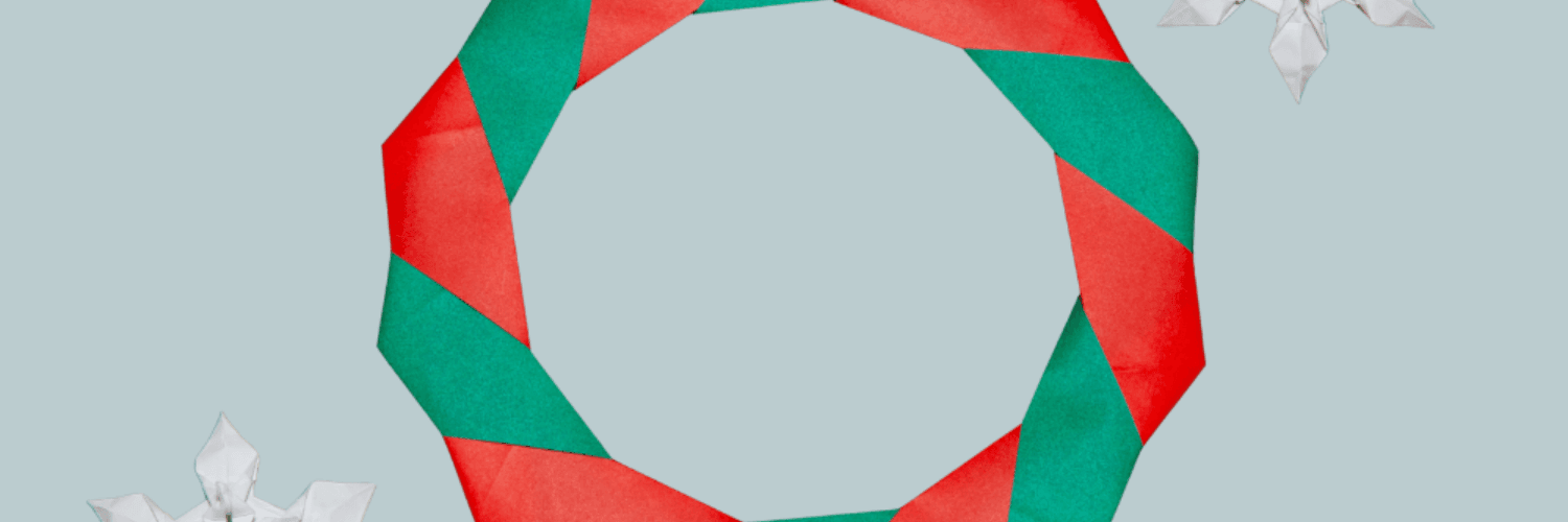Christmas Origami Wreath Making