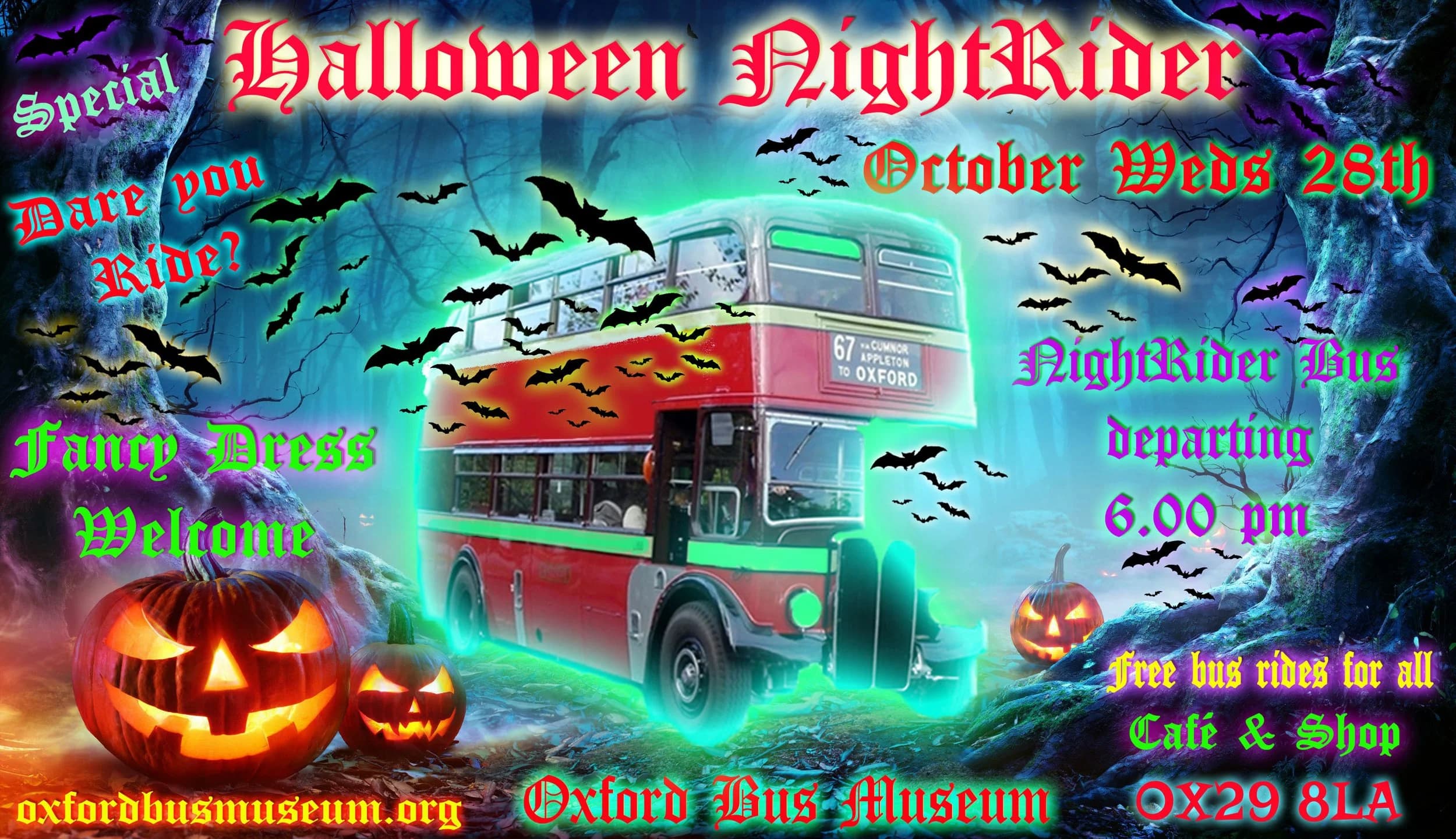 Halloween NightRider bus ride