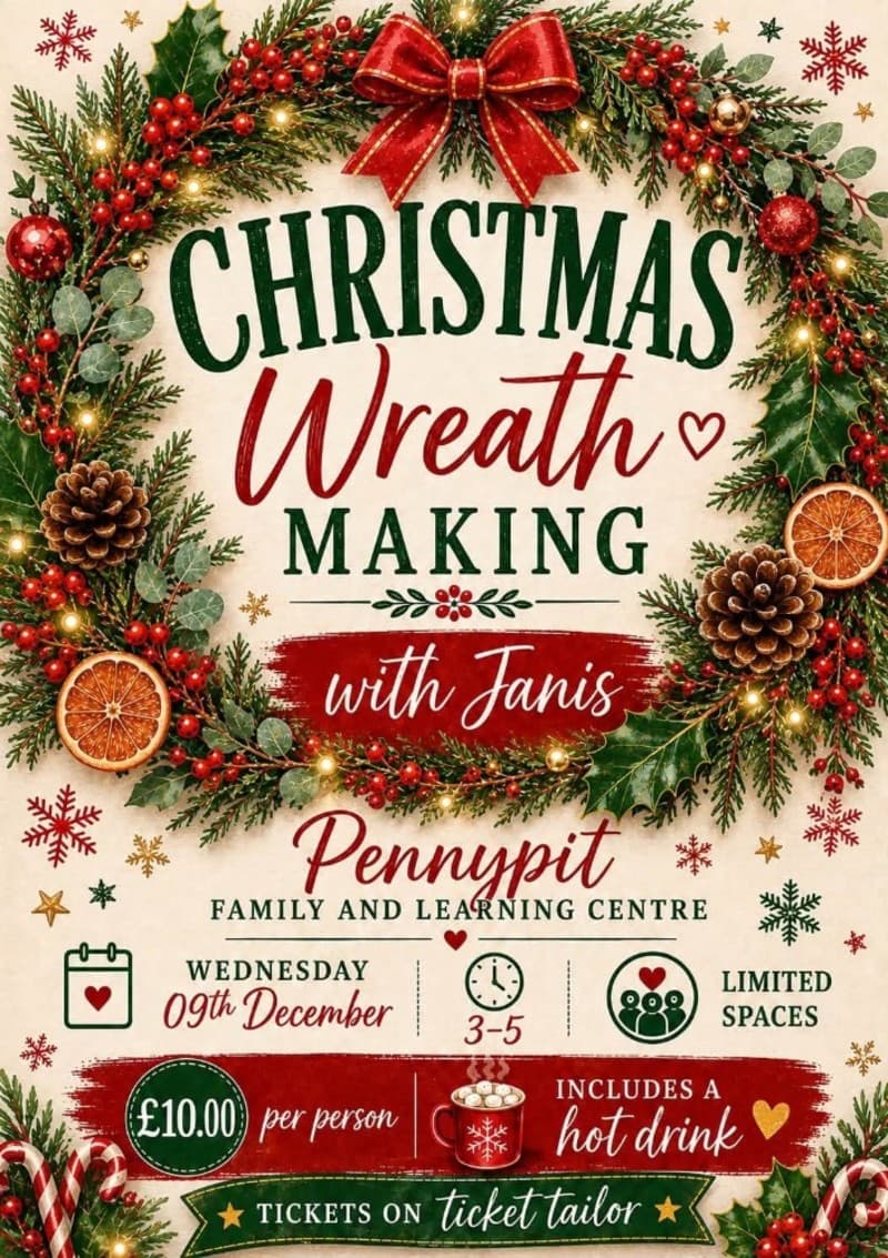 Christmas Wreath Making with Janis