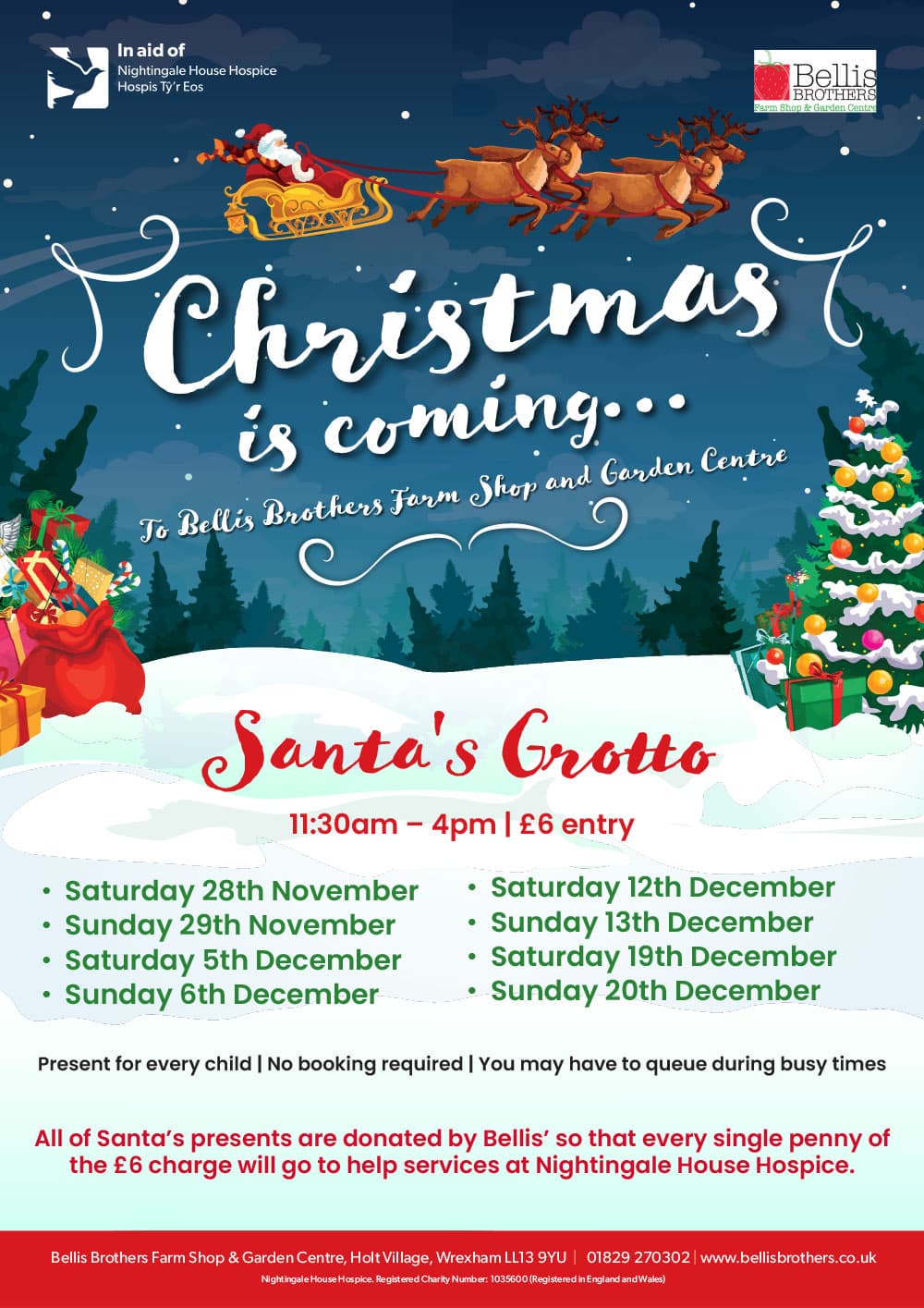 Santa's Grotto at Bellis Brothers