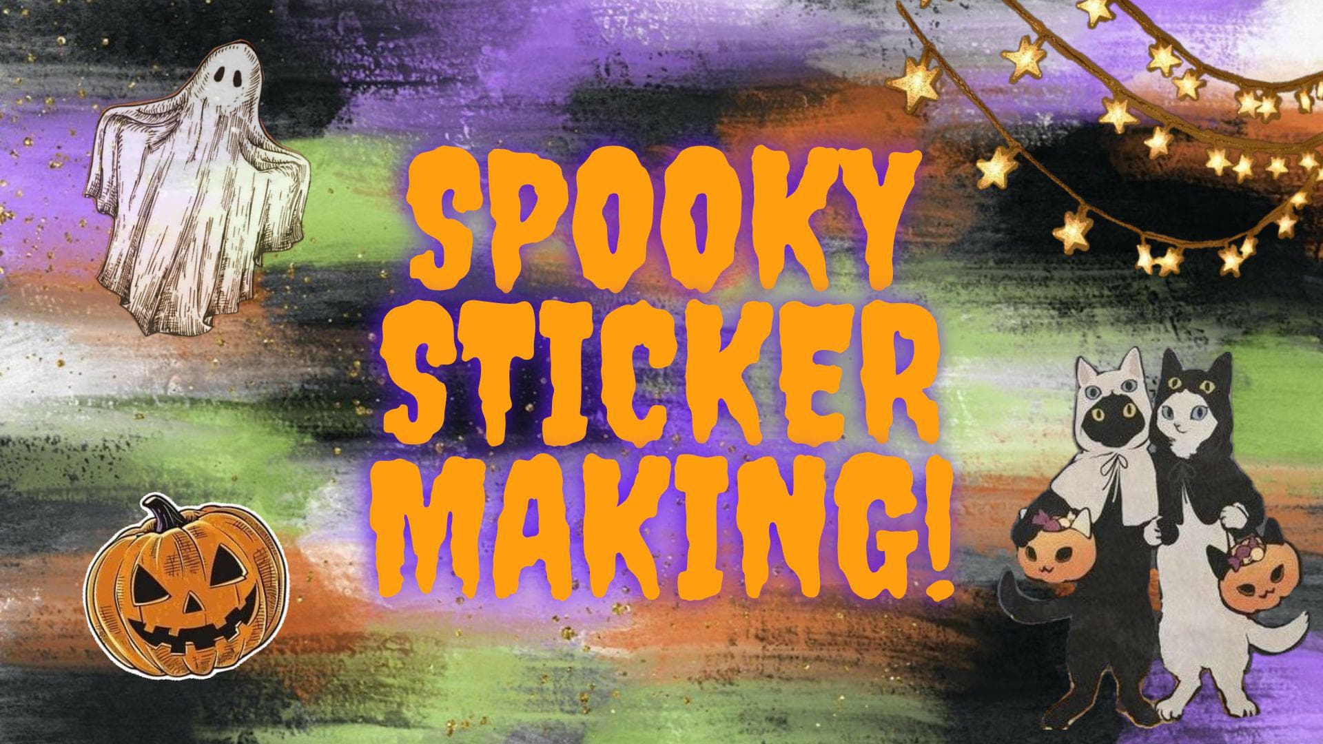 *ALNWICK LIBRARY* - Spooky Sticker Making