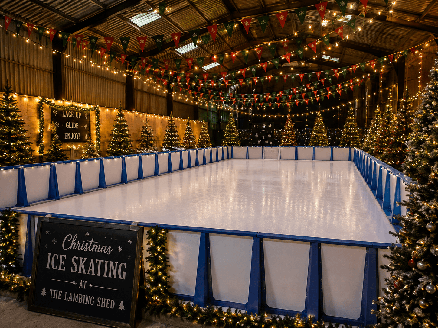 Christmas Skating at The Lambing Shed