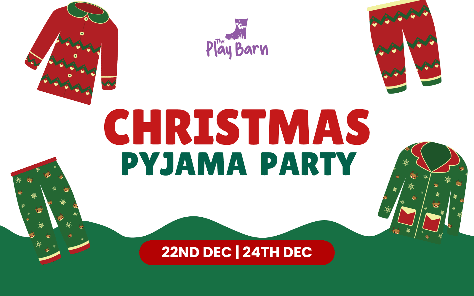 Christmas Pyjama Party at Greenlands Farm Village