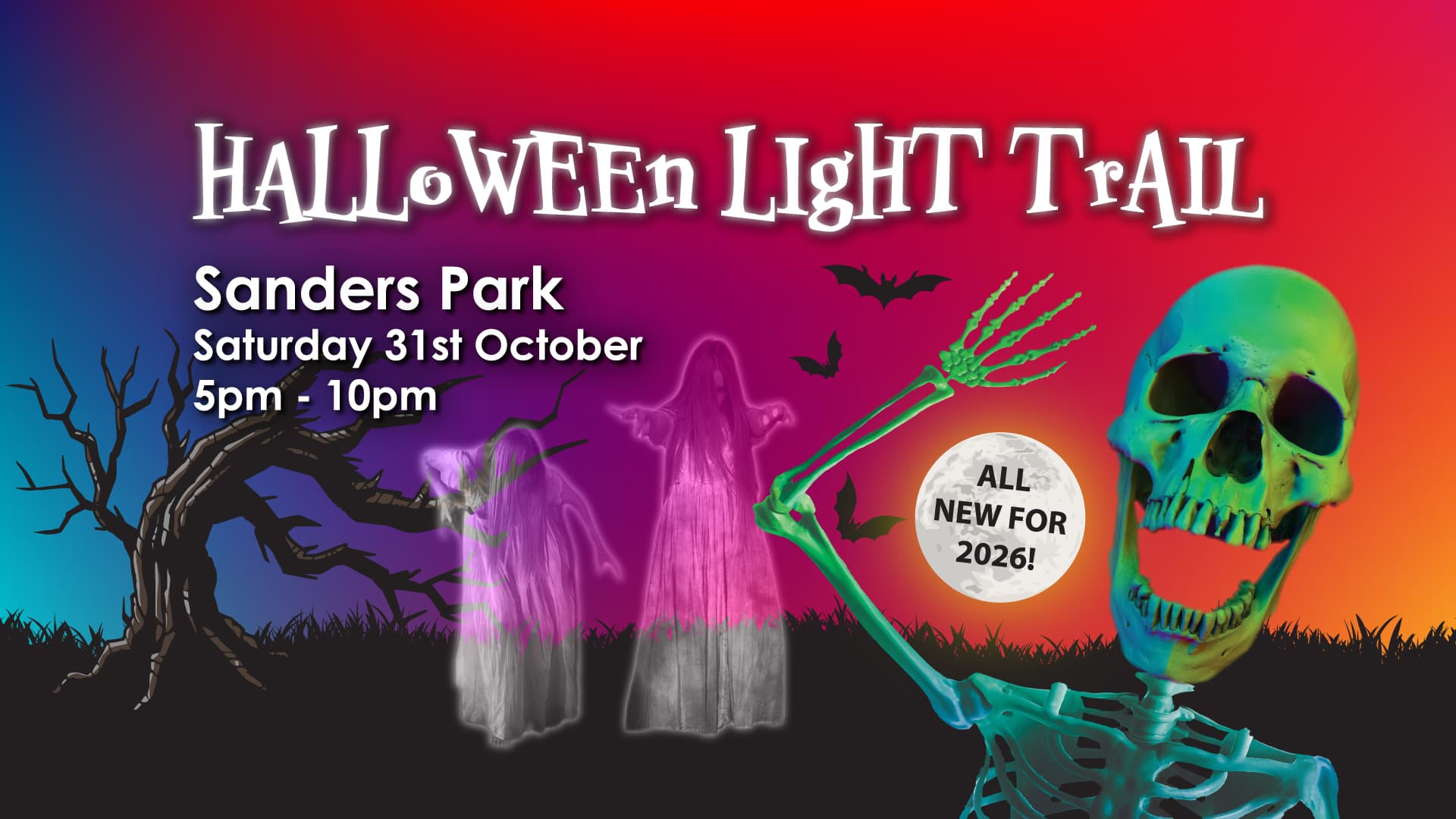 Halloween Light Trail at Sanders Park