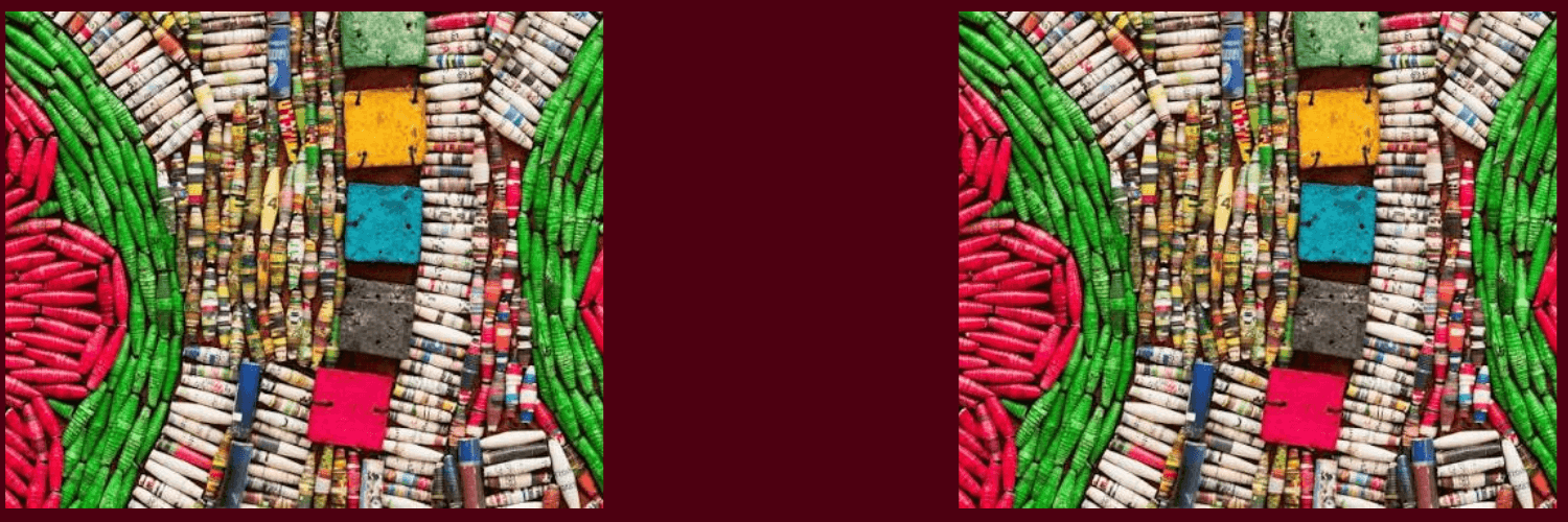 African Paper Bead Necklace Craft