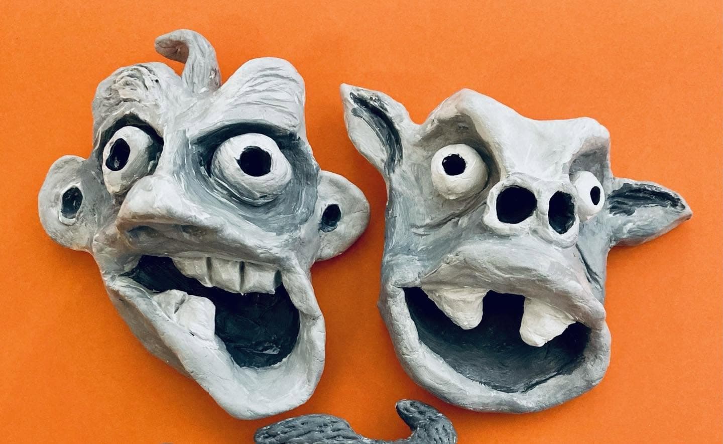 Halloween Crafts: Clay Gargoyles