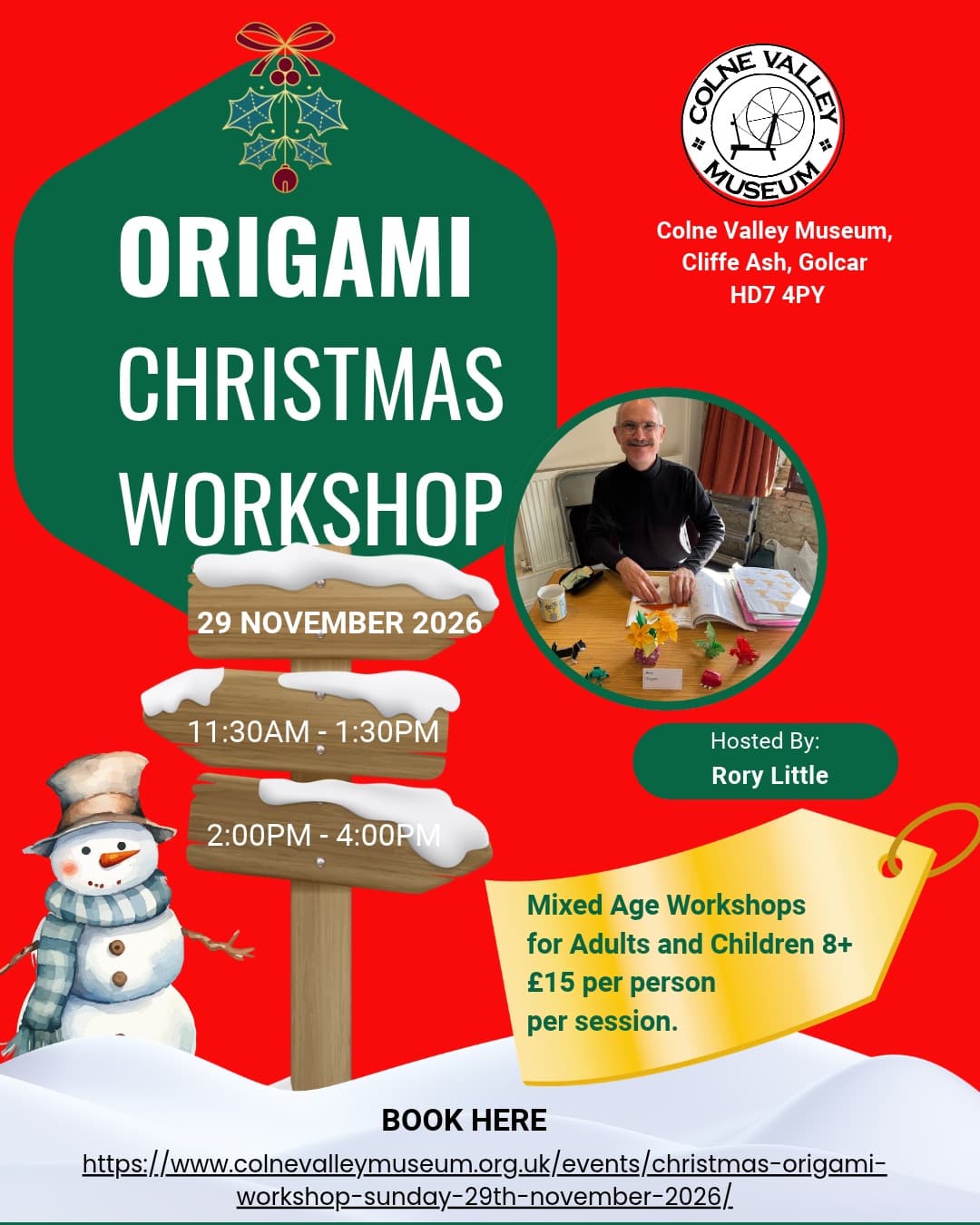 Christmas Origami Workshops