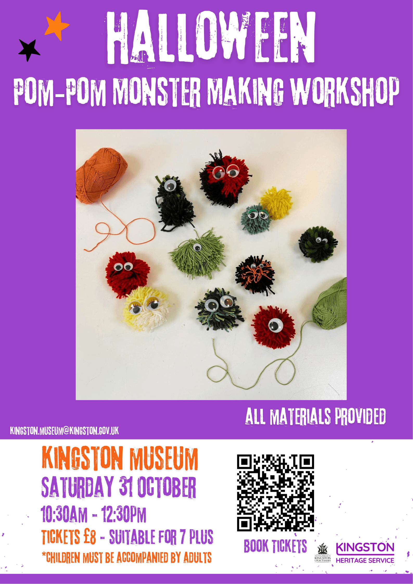 Halloween Pom-Pom Monster Making Workshop