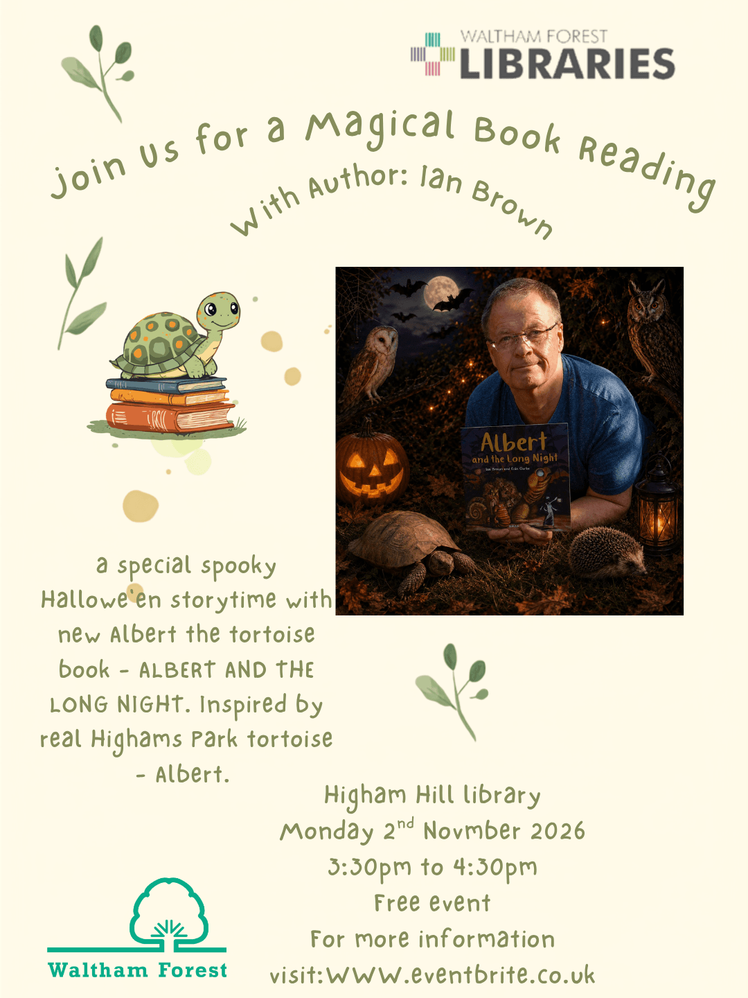 Author book reading with Ian Brown @ Higham Hill library