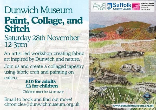 Paint, Collage, and Stitch at Dunwich Museum
