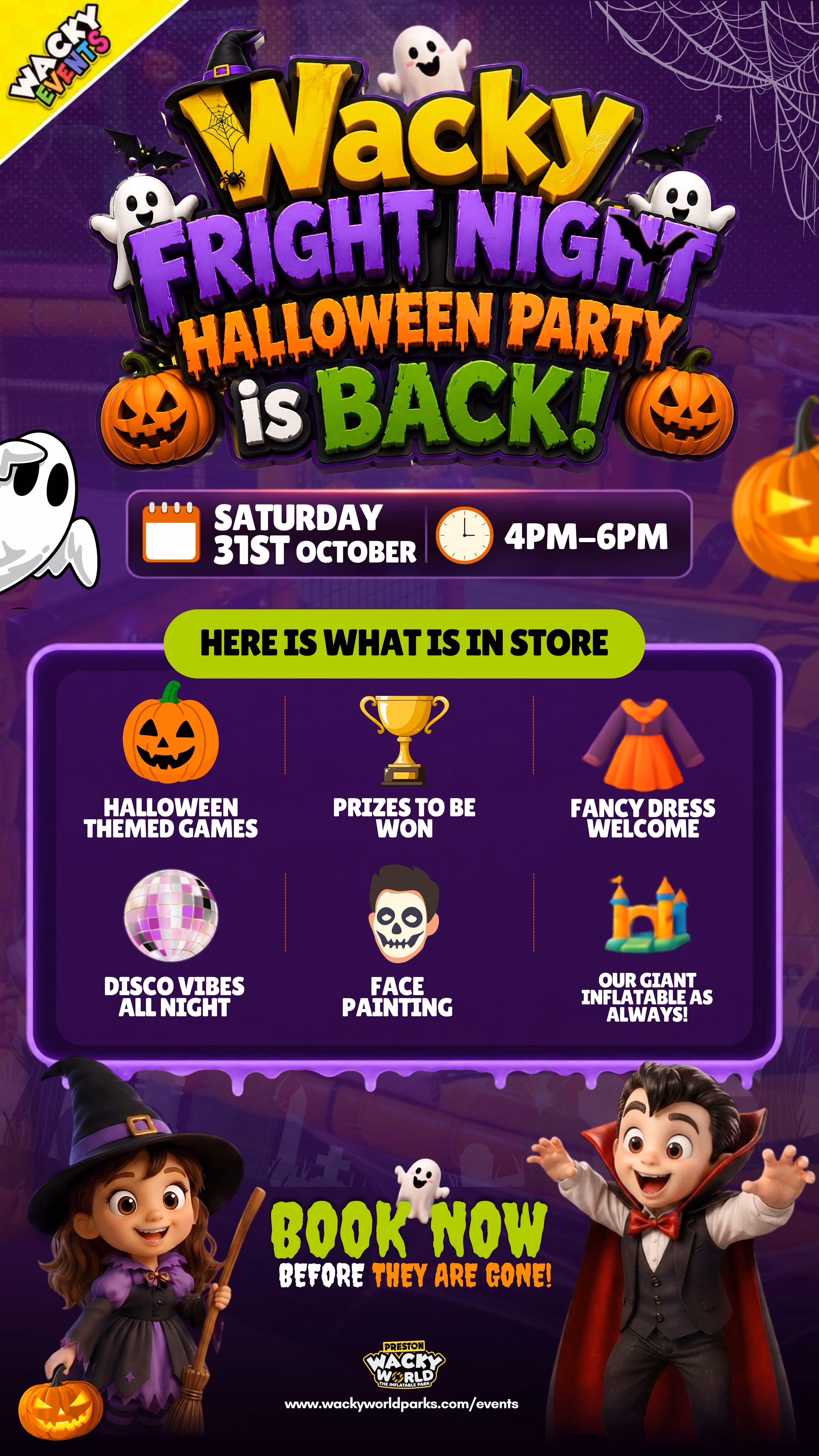 Wacky Fright Night Halloween Party