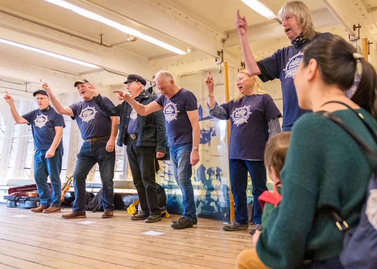 Sea Shanty Singers at Cutty Sark