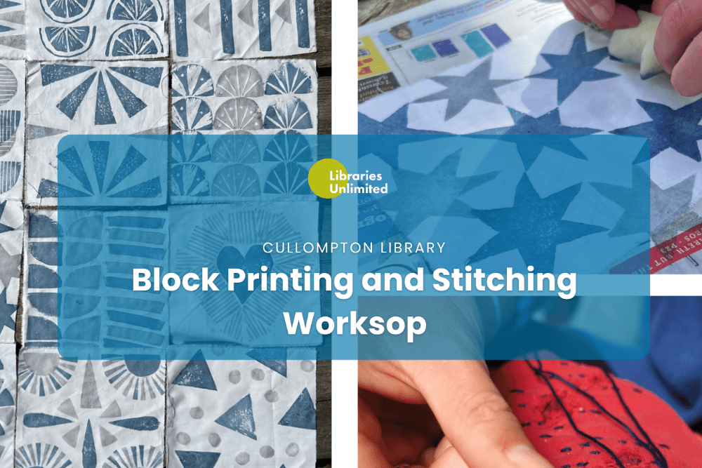 Printmaking and Sashiko Stitching Workshop