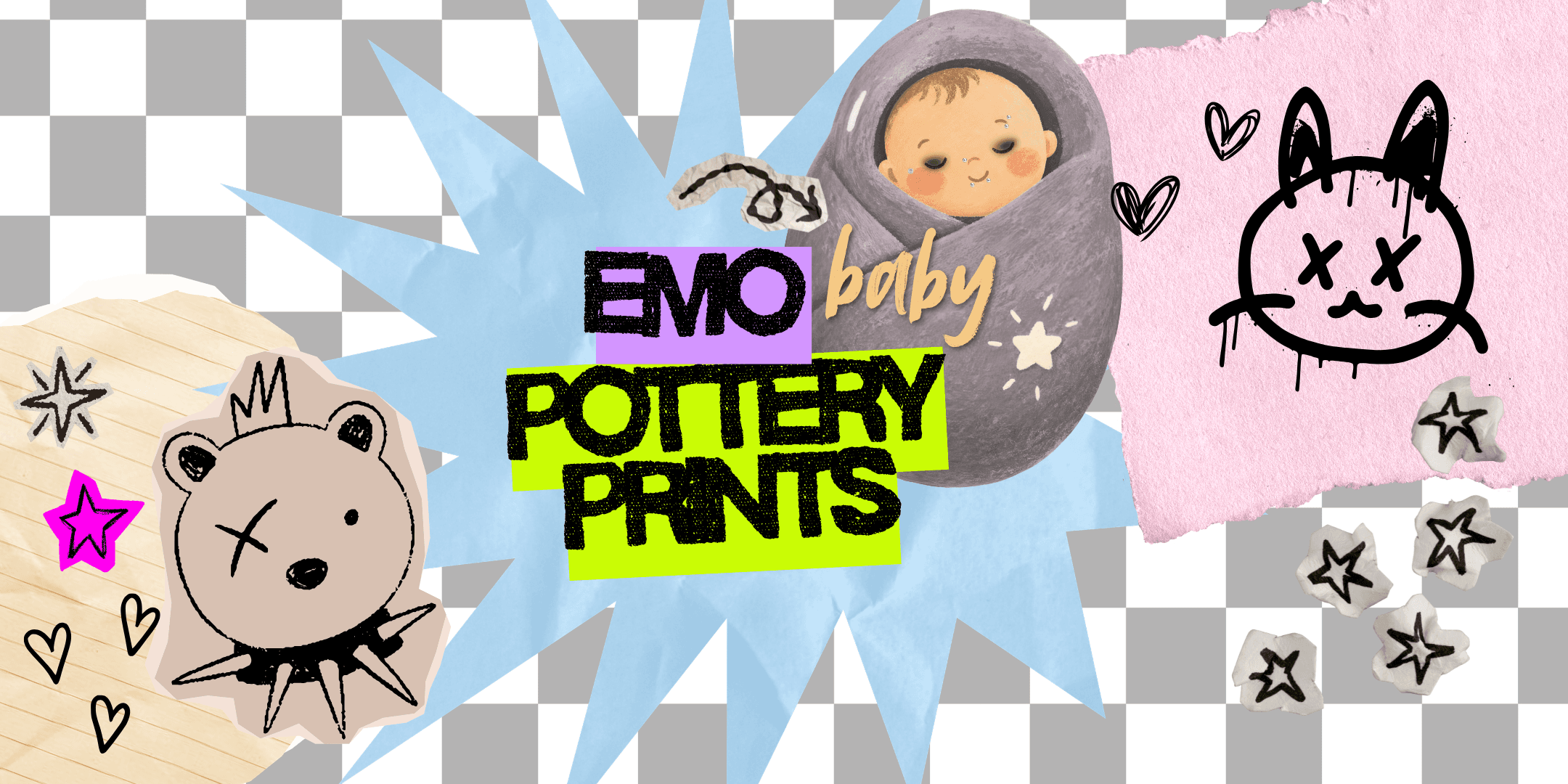 Baby Pottery Painting - Emo Edition
