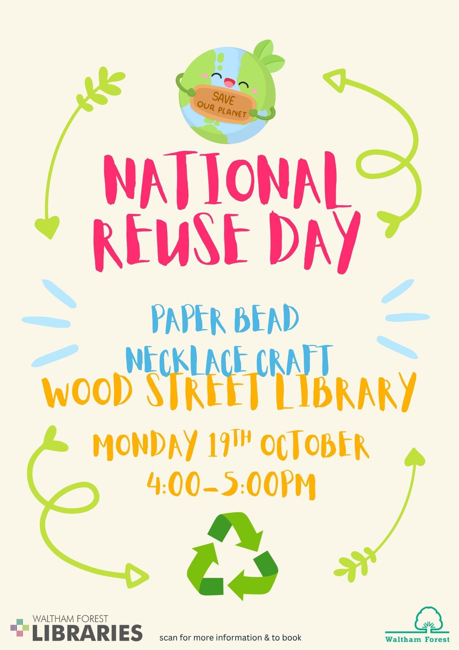National Reuse Day kid's craft @Hale End Library