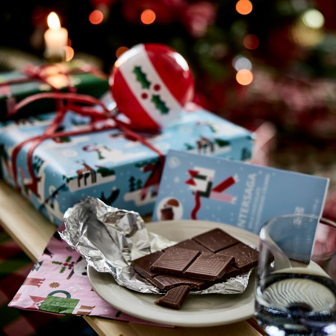 Christmas Eve plates for Santa