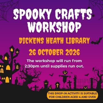 Spooky Crafts at Dickens Heath Library