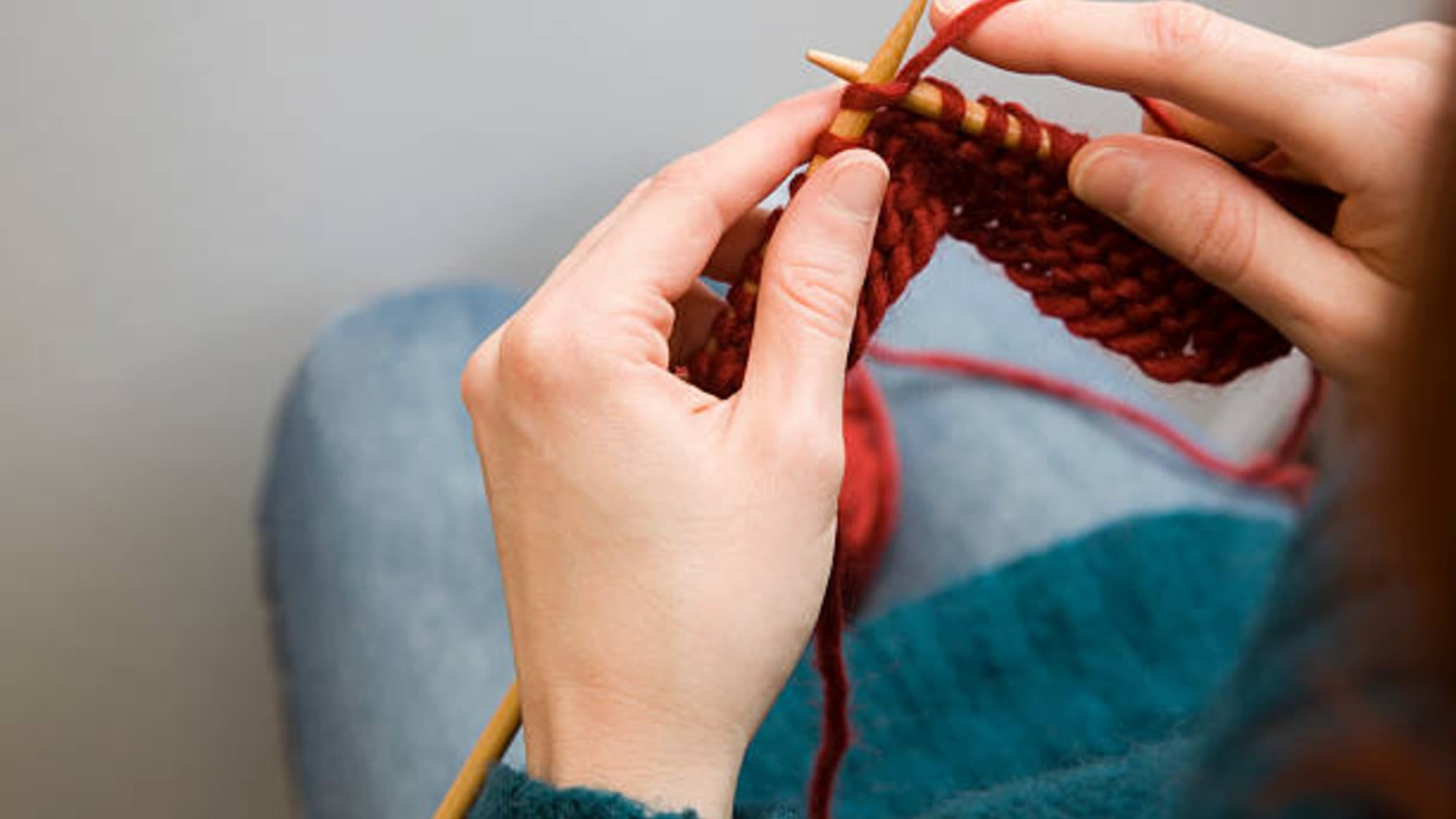 Knitting Fun at Bridgeton Library