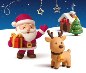 Meet Santa in his Magical Grotto at Squire's Badshot Lea