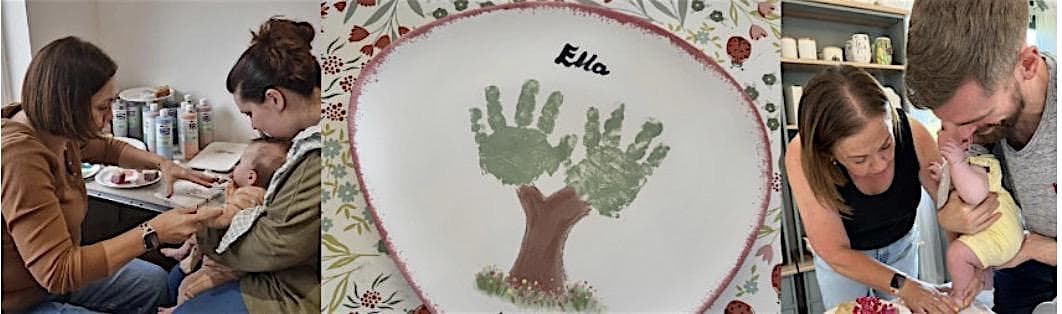 Christmas Bee Crafty Hand and Footprint Ceramic Paint Session