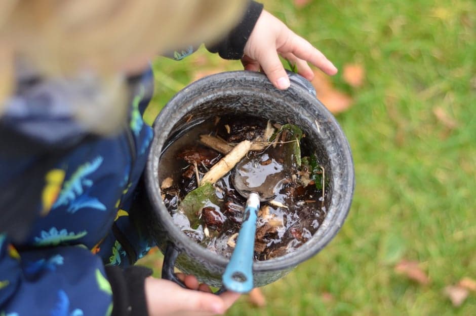 Kids mud kitchen at RHS Wisley
