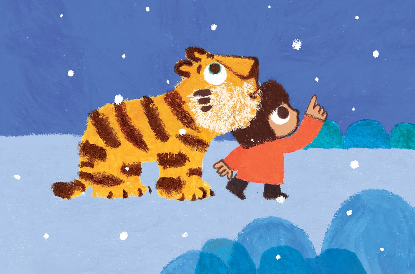 Tiger, It's Snowing!