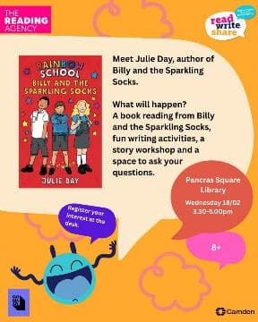 Chatterbooks Special: Meet Julie Day, author of Billy and the Sparkling Socks