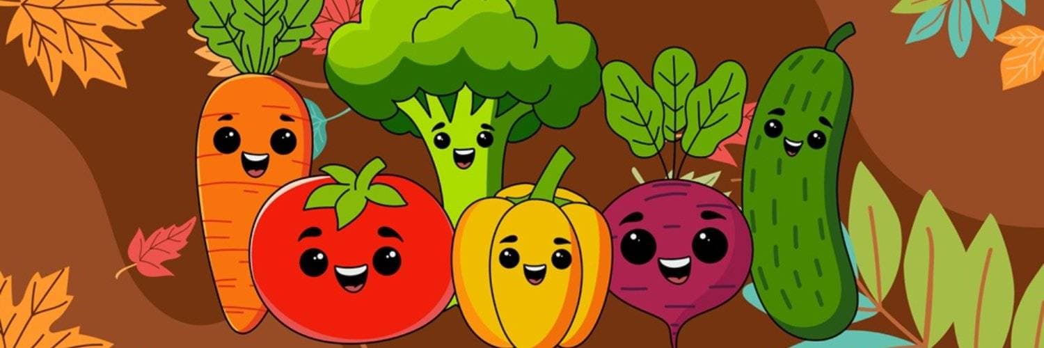 Autumn Craft Vegetable Magnets