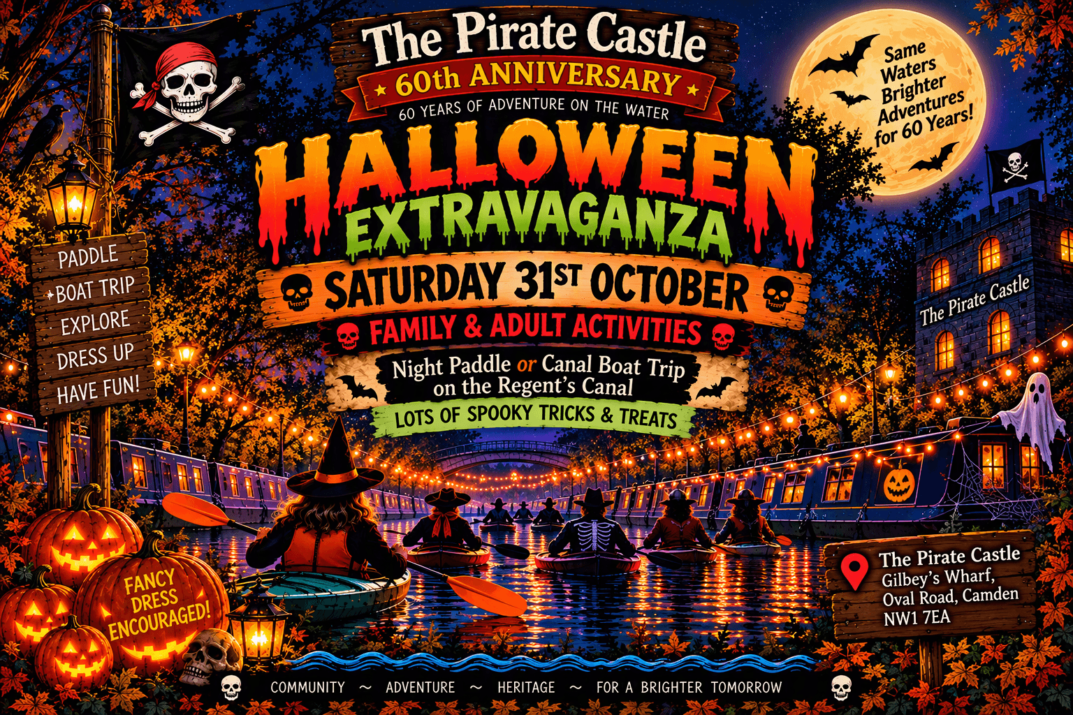 Family Halloween Adventure on the Regent's Canal