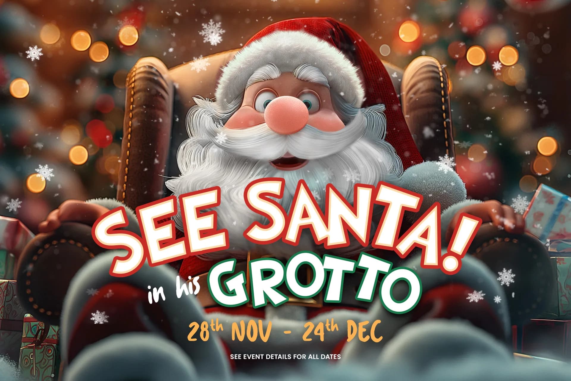 Visit Santa in his Grotto at Twinlakes
