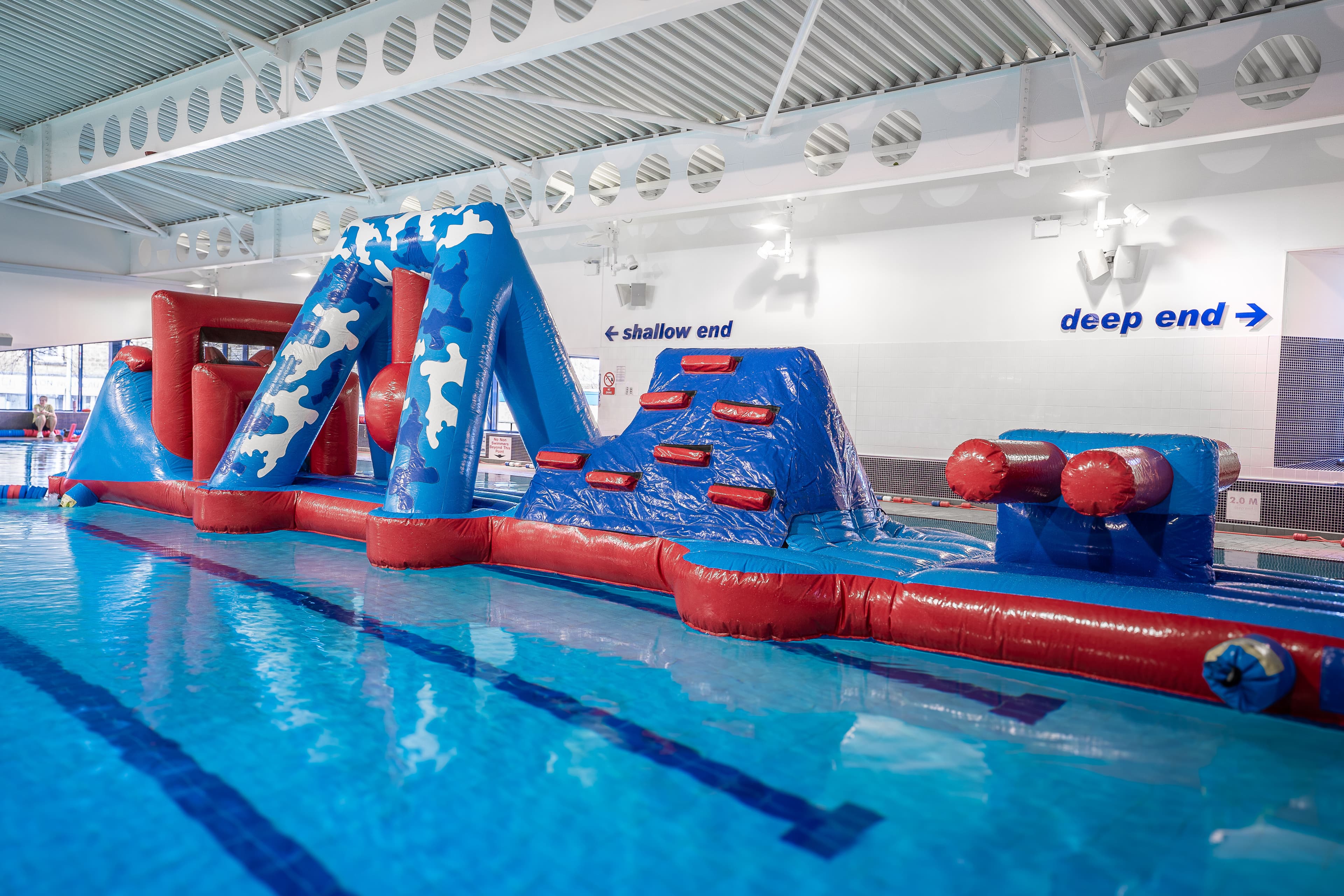 Inflatable Aquarun Session at Xcite Whitburn