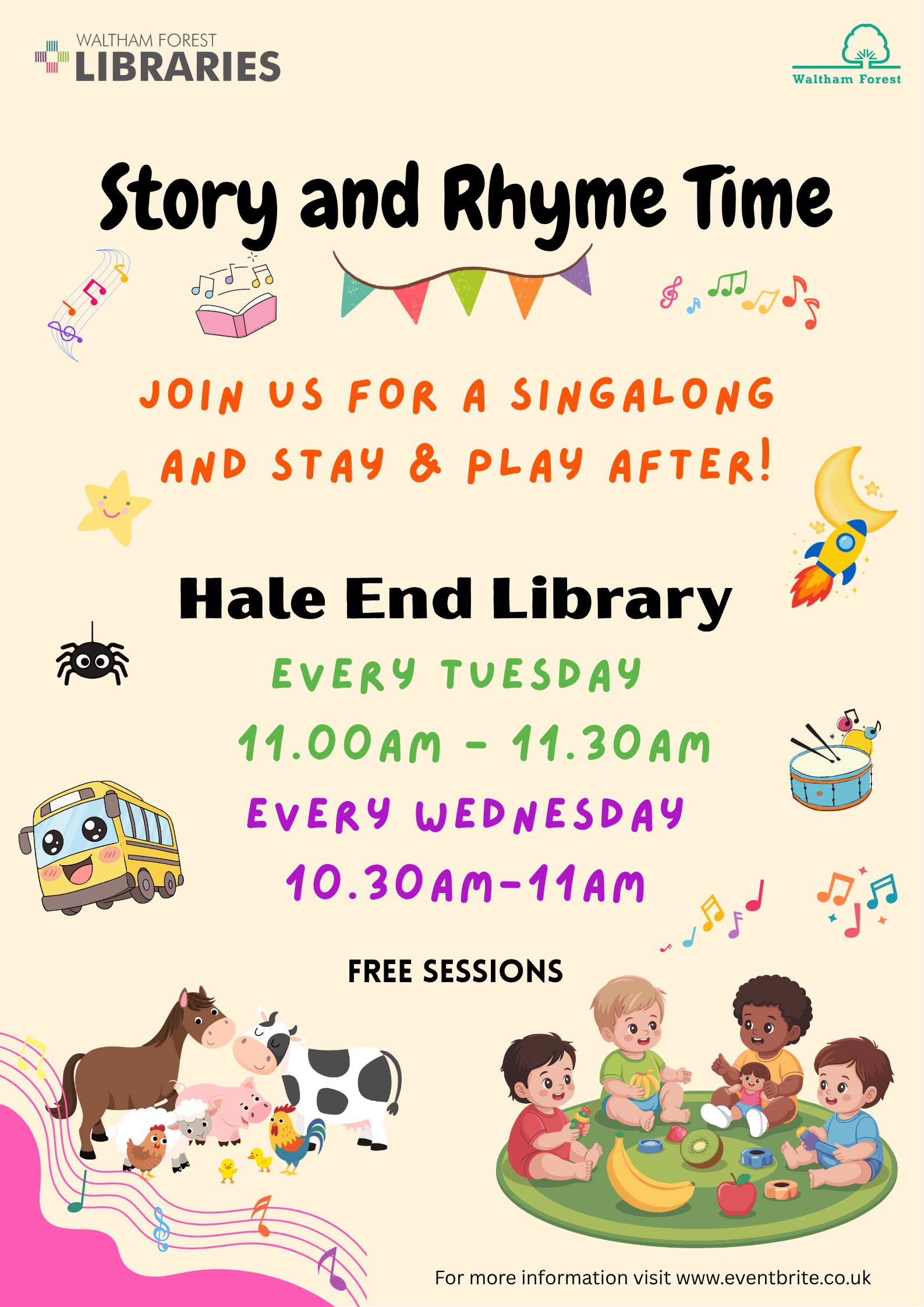 Story and Rhyme Time @ Hale End Library