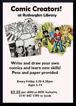 Comics Drawing | Rutherglen Library | Friday