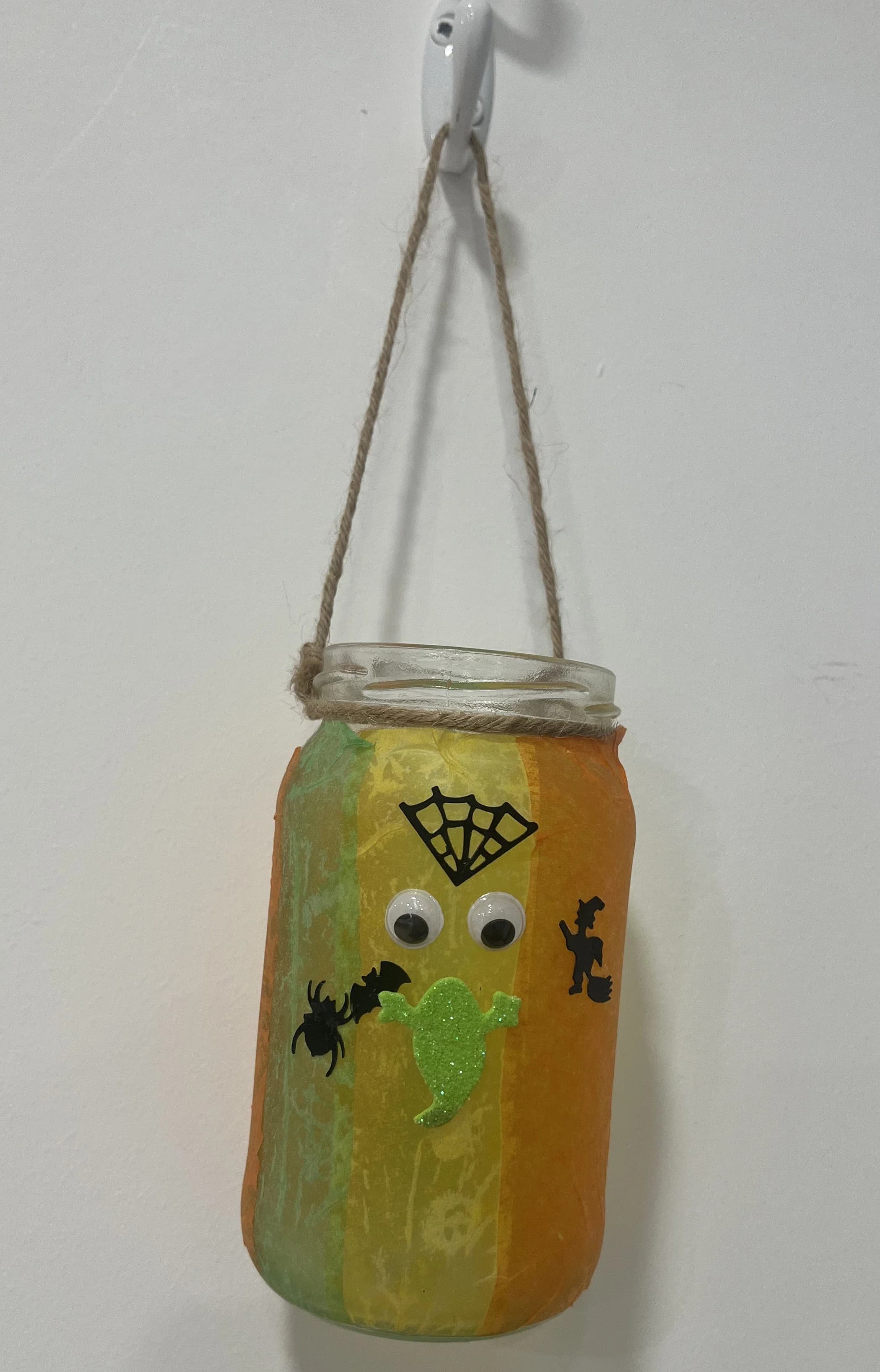 Halloween Glass Jar Lanterns at Itchen Valley Country Park