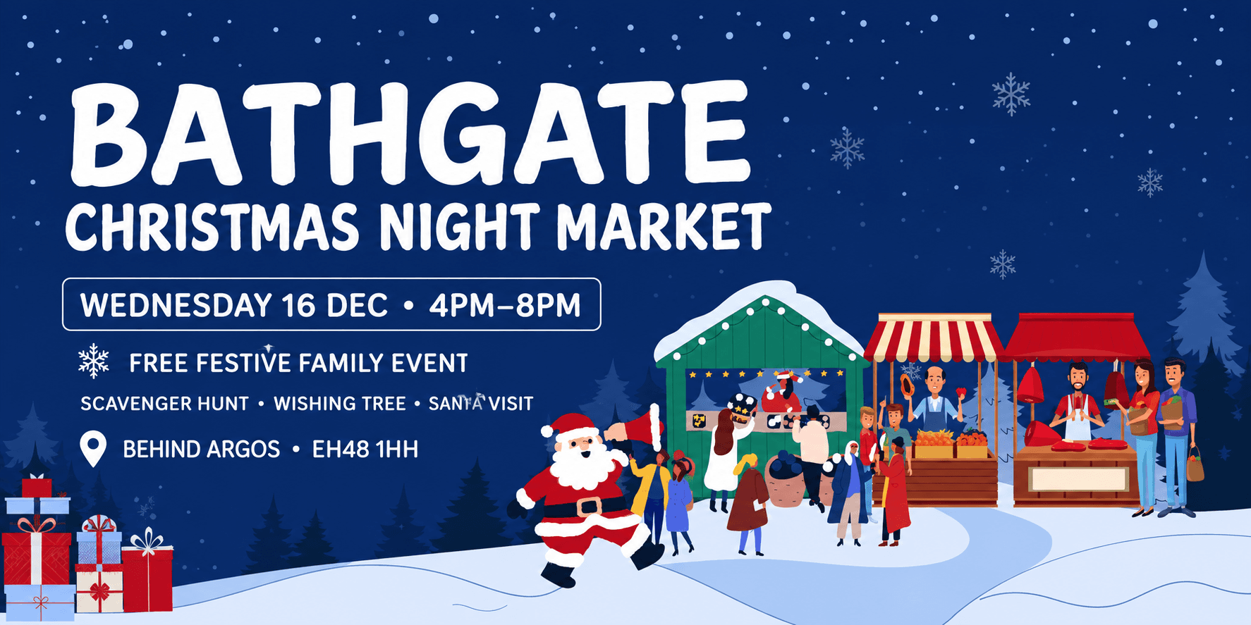 Bathgate Christmas Night Market 2026 - Free Family Event