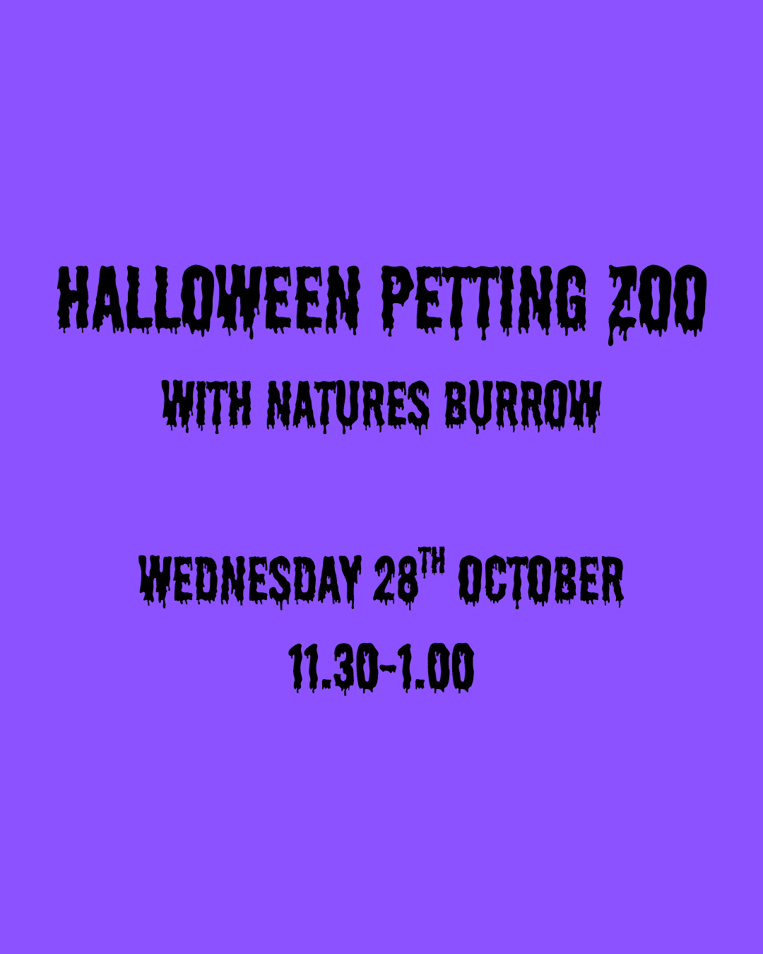 Halloween Petting Zoo