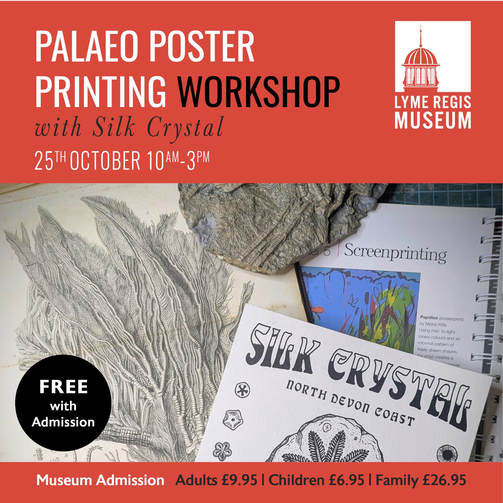 Palaeo Poster Printing Workshop with Silk Crystal